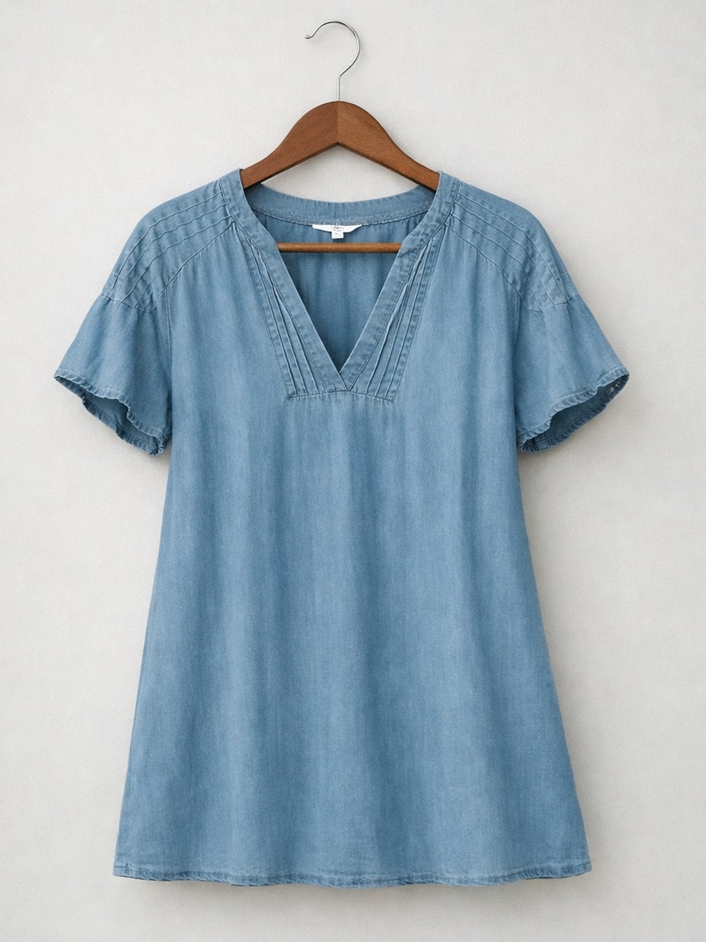 3/$25 Crown & Ivy Blue Chambray Dress
